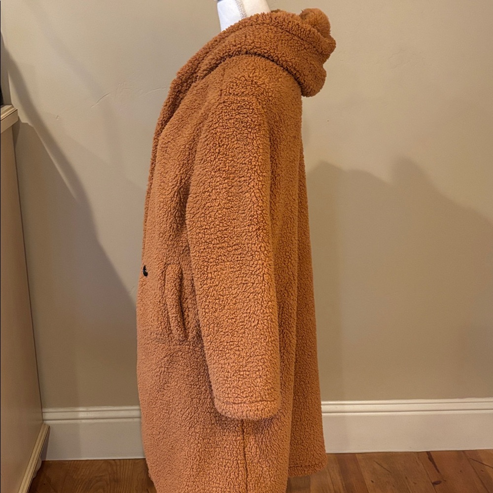Cozy Tan Teddy Coat - Picture 2 of 7